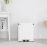 11.5L*2 Recycle Trash Bin With Foot Pedal , Home Kitchen Step Open Trash Can for sale