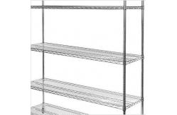 China Large Metal Storage Shelves For Kitchen With Wheels / Adjustable Shelving Unit supplier
