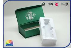 China Green Customized Paper Gift Boxes With Lid Gift Packing Box Pantone Print supplier
