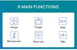 China Intelligent Height Weight Bmi Blood Pressure Machine Measurement Scale supplier