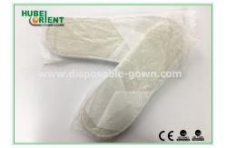 China White Non woven disposable spa slippers with Eva Sole , Open Toe Style supplier