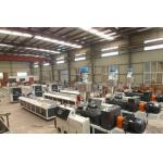 WPC Sheet Plastic Extrusion Machine , Conical Twin Screw Extruder for sale
