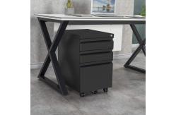 China Under Desk Office Drawers Fully Assembled  3-Drawer Mobile Metal File Cabinet supplier