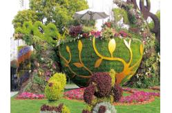 China Customized PE Garden Grass Topiary Sculpture For Garden Decoration supplier