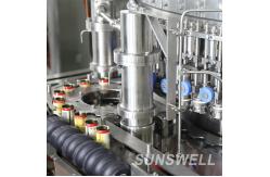 China SS316L Aluminum Beverage Can Filling Machine 415V Juice Rotary Canning supplier