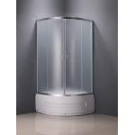 Silver Aluminum Frame Frameless Corner Shower Enclosures for sale
