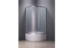 China Silver Aluminum Frame Frameless Corner Shower Enclosures supplier