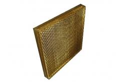China PVB Luxury Metal Mesh Laminated Glass Space Partition supplier