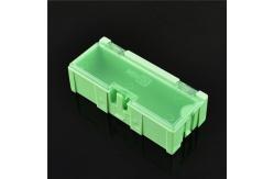 China Durable Green SMD Storage Box , Plastic Electronic Components Box supplier