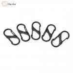 Interlocking Keychain Metal S Hook , Dual Wire Gate Clip Carabiner Slide Lock
