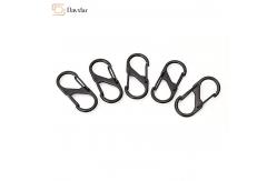China Interlocking Keychain Metal S Hook , Dual Wire Gate Clip Carabiner Slide Lock supplier