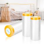 Pre-Taped Dust Protection Washi Paper Tape Masking Film for sale