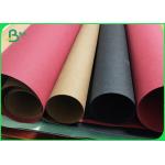0.55MM / 0.3MM Double Side Smooth Kraft Paper Roll Washable Black for sale