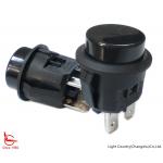 Taiwan Light Country Round Push Button Switch, LC210, Φ20, ON-OFF, Black, 10A/16A 125V/250V for sale