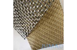 China 2m Standard Length Architectural Wire Fabric With Diamond Pattern supplier