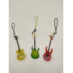 Promotions Acrylic Sheet Keychain , Inkjet Printing Personalized Guitar Keychain for sale