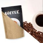 Moisture Smell Proof Chips Cookie Snack Food Pouch Bag Kraft Paper Stand Up Zip Lock Pouch For Coffee Packaging Bag for sale