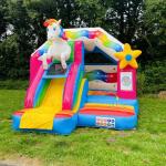 Outdoor PVC Unicorn Inflatable Bouncy Castle For Kids and Adults for sale