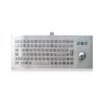82 Keys IP68 Industrial Stainless Steel Keyboard With Trackball Anti Salt Spray Corrosion for sale