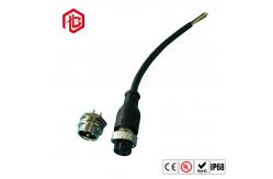 China Black 5 Pin IP68 Metal Waterproof Plug And Socket supplier