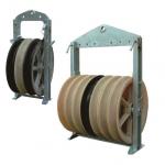 660mm Diameter 3 Sheave Conductor Pulley Stringing Blocks In Nylon Sheave for sale
