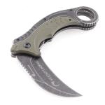 Hunting Foldable Carbon Steel Machete HRC 56 ODM Dinosaur Claw for sale