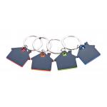 Customized Metal Keychain with Oil Filled Logo for sale