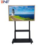 170CM Height Mobile TV Stand Black Color With Horizontal Design for sale