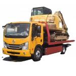 13 Ton Trailer Flatbed Recycling Truck for Sale, Japan 1SUZU ELF NPR 600P 5.6M Full Platform Flip Rescue Truck Flatbed Trailer for sale