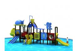 China OEM Outdoor Playground Equipment 3 In 1 Plastic Playhouse With Slide supplier