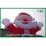 Custom Red Inflatable Christmas Santa Claus With Bread Inflatable Cartoon Character