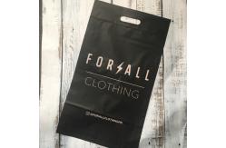 China Matte Black Poly Mailing Packaging Bags For Garment Package supplier