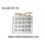 USB Interface Stainless Steel Kiosk metal Keypad with 16 keys for sale