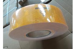 China Yellow Ece 104 Reflective Tape Custom Printed , Conspicuity Reflective Vehicle Marking Tape supplier