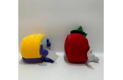 China Customizable 14cm Red And Yellow Cable Car Mascot Plush Dolls supplier