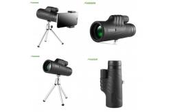 China FMC Green 10x42 Waterproof Monocular Telescope With Tripod Clip Large Eyepiece BAK4 Prism supplier