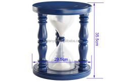China 24 Hours Sand Clock Hourglass Sand Timer For Kid Wooden Stool supplier