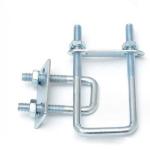 DIN3570 Customized Various Sizes Supported Piping Connector Cross Double U-shaped Pipe Clamp U Bolts for sale