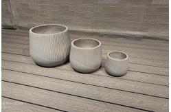 China Indoor Hotel Garden Home Reinforced Clay Planter Fiber Clay Modern Design supplier