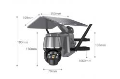 China 5V 2A ABS 4g Wifi Security Camera , 4g Ptz Camera Solar Fireproof supplier