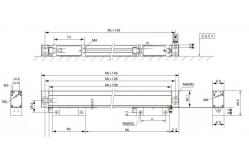 China Length Measurement Digital Readout Metrology 1250mm Absolute Linear Scale supplier