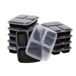 4 Compartment Disposable Transparent Plastic Food Containers for sale