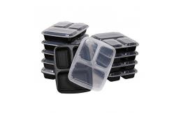 China 4 Compartment Disposable Transparent Plastic Food Containers supplier