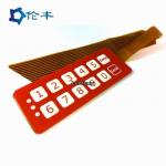 FPC Membrane Keypad Connector Flexible Circuit Pantone Keypad Dome Switch for sale