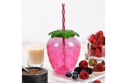 China Custom Plastic Cute Milk Tea Cup Portable Juice Bottle With Lid supplier