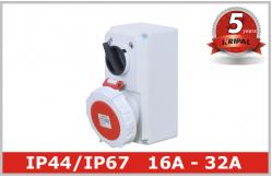 China Compact Industrial Power Socket 16A for Electrical Power Distribution supplier