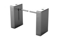 China Office Entrance Drop Arm Turnstile SS304 Stainless Steel Half Height With Alarm Function supplier
