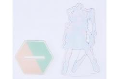 China Offset Printing Acrylic Stand Figures Pedestal Display Stands 11cm X 6.5cm supplier