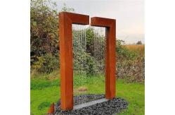 China Outside Backyard Corten Waterfall With Wooden Crate Packaging supplier