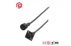 China Flange Socket M15 3PIN 4PIN Panel Mounting Connector To Wire Connector supplier